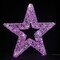 Lighted Star Decor Multi color LED Wire Frame 22.5 Inch Plug In Display